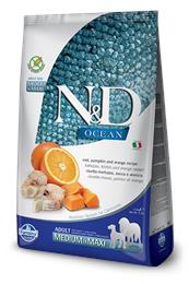  N&D Ocean Codfish&Pumpkin&Orange Medium&Maxi 12kg